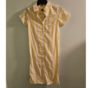 Awesome by Someone Kids Bright & Cheerful Yellow Shirt Dress Size 140 / 10 Girl